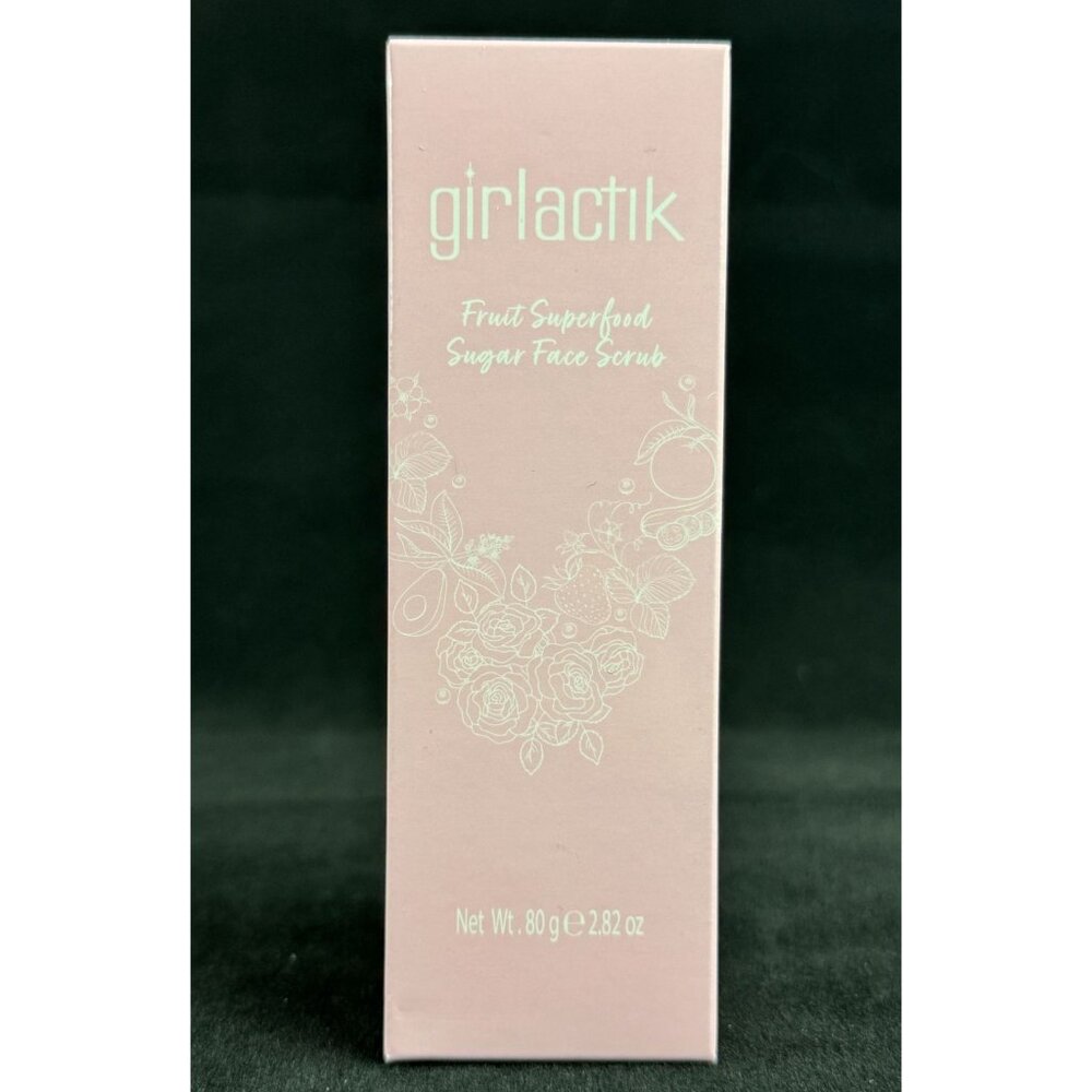 Girlactik Fruit Superfood Sugar Face Scrub 80g Hydrating Antioxidant Exfoliator